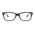 Sonya - Rectangle Black Glasses for Men & Women