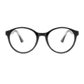 Amity - Round Black Glasses for Women