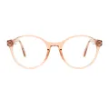Amity - Round brown Glasses for Women