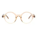 Ollie - Round Cream Glasses for Men & Women