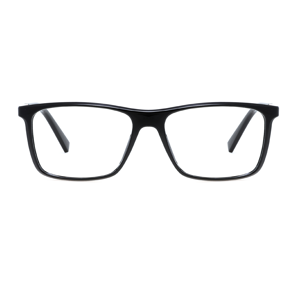 rectangle black-gold eyeglasses