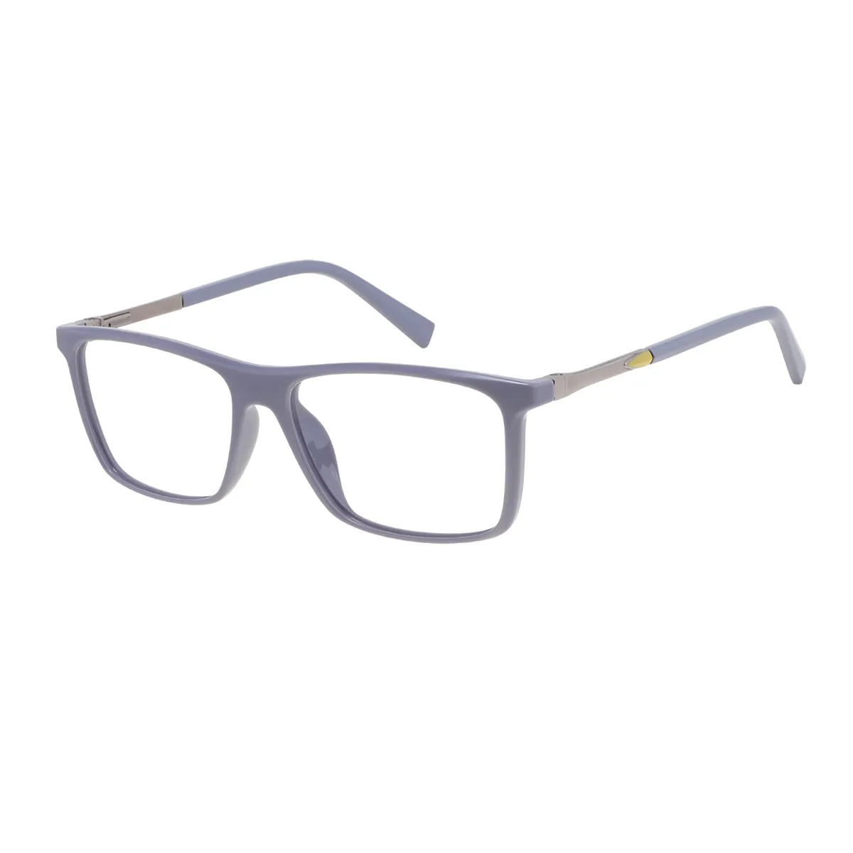 Weber - Rectangle Gray-silver Glasses for Men & Women