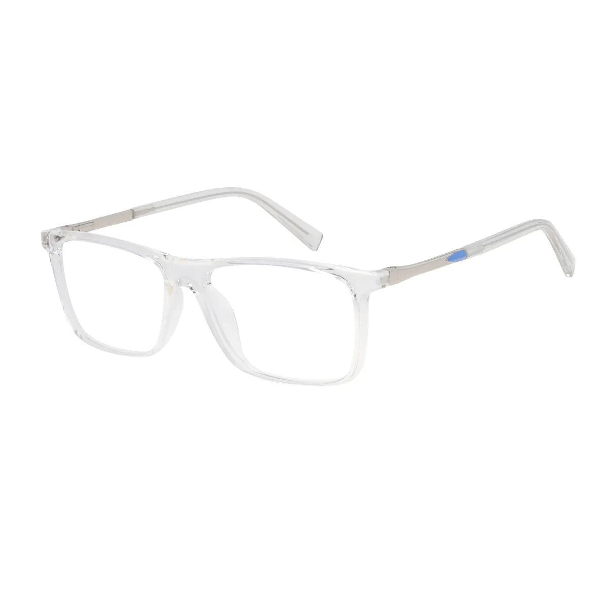 Weber - Rectangle Translucent Glasses for Men & Women