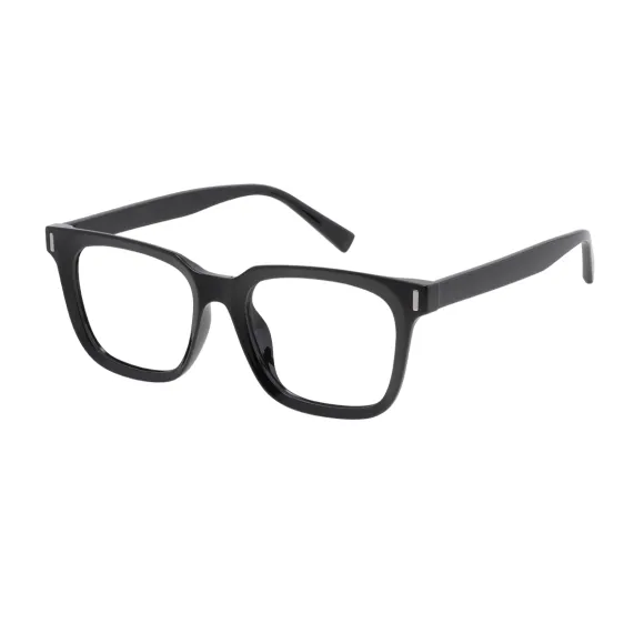 square black eyeglasses