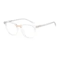 Rainey - Square Translucent Glasses for Men & Women