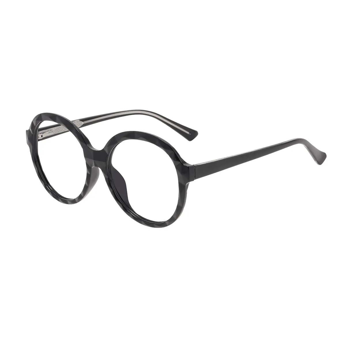 Ezra - Round Black Glasses for Women - EFE