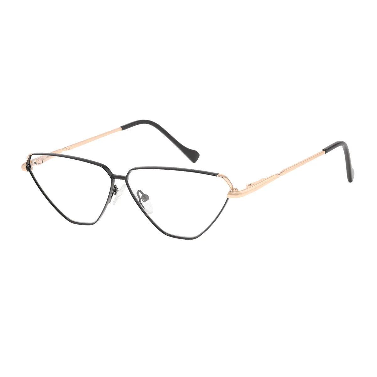 Fashion Cat-eye Clear-gold Eyeglasses for Women