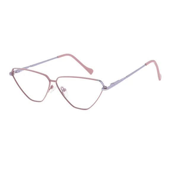 cat-eye pink-purple eyeglasses
