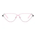 Mercer - Geometric Pink-black Glasses for Women