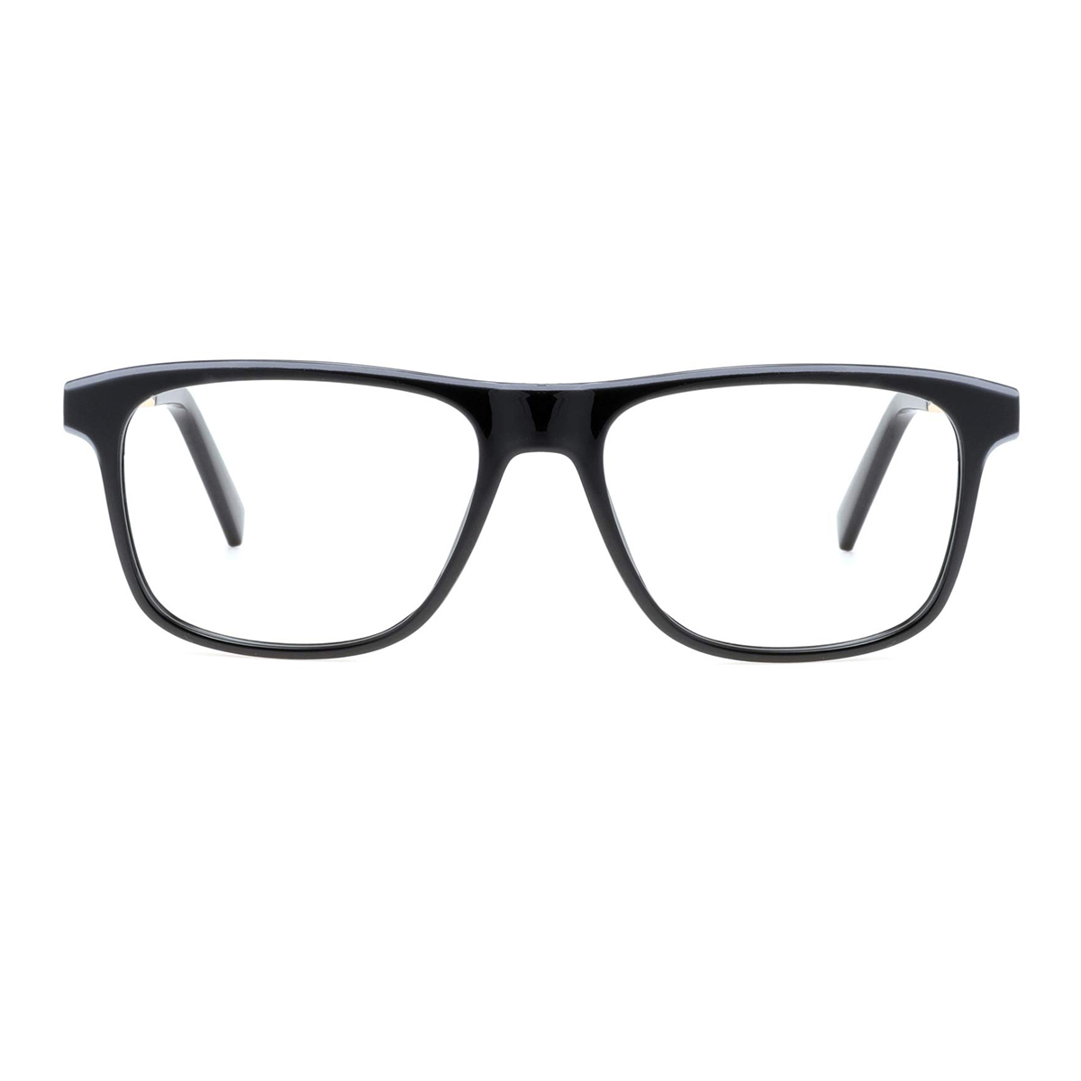 rectangle black-gold eyeglasses
