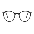 Houser - Round Black Glasses for Women