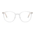 Houser - Round Translucent Glasses for Women
