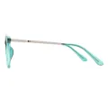 Houser - Round Transparent-green Glasses for Women