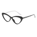 Latonia - Cat-eye Black Glasses for Women