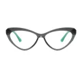 Latonia - Cat-eye Gray Glasses for Women