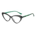 Latonia - Cat-eye Gray Glasses for Women