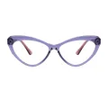 Latonia - Cat-eye Purple Glasses for Women