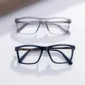 Owen - Square Blue Glasses for Men & Women