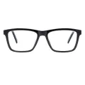 Owen - Square Black Glasses for Men & Women