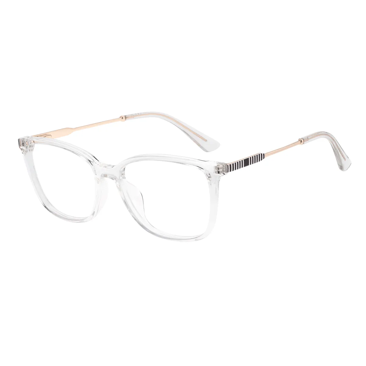 Huber - Square Translucent Glasses for Men & Women - EFE