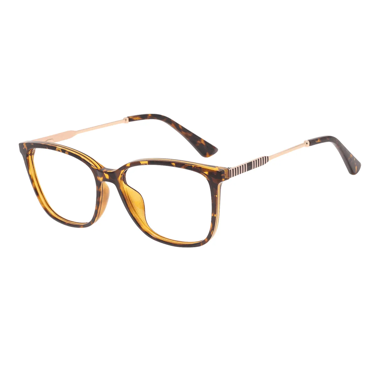 Huber - Square Tortoiseshell Glasses for Men & Women - EFE