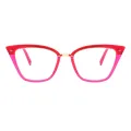 Joslyn - Cat-eye Pink Glasses for Women