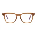 Keith - Square Brown Glasses for Men