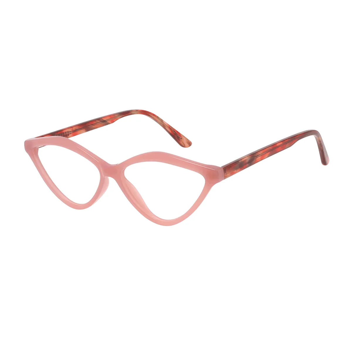Naomi - Cat-eye Pink-Tortoiseshell Glasses for Women