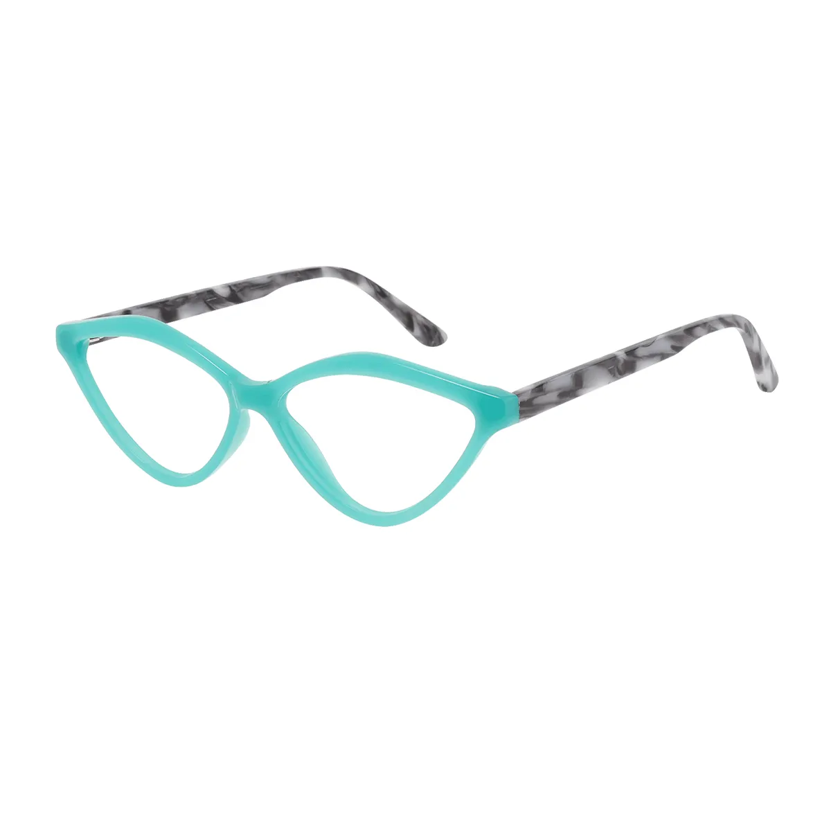 Naomi - Cat-eye Green-Tortoiseshell Glasses for Women