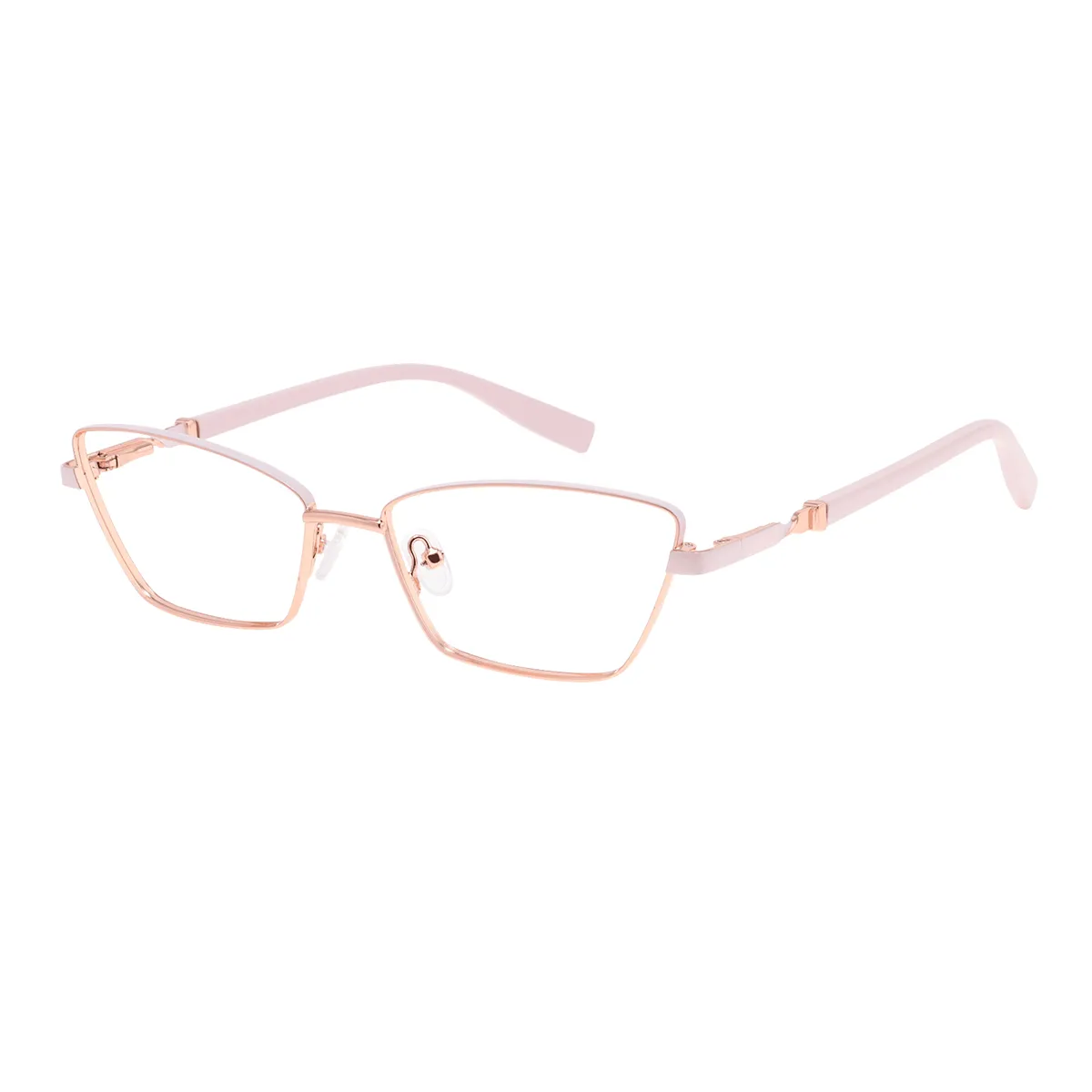 Gwenda - Cat-eye Rose-Gold Glasses for Women