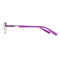 Gwenda - Cat-eye Silver-Purple Glasses for Women