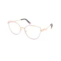 Alvina - Cat-eye Pink-Gold Glasses for Women