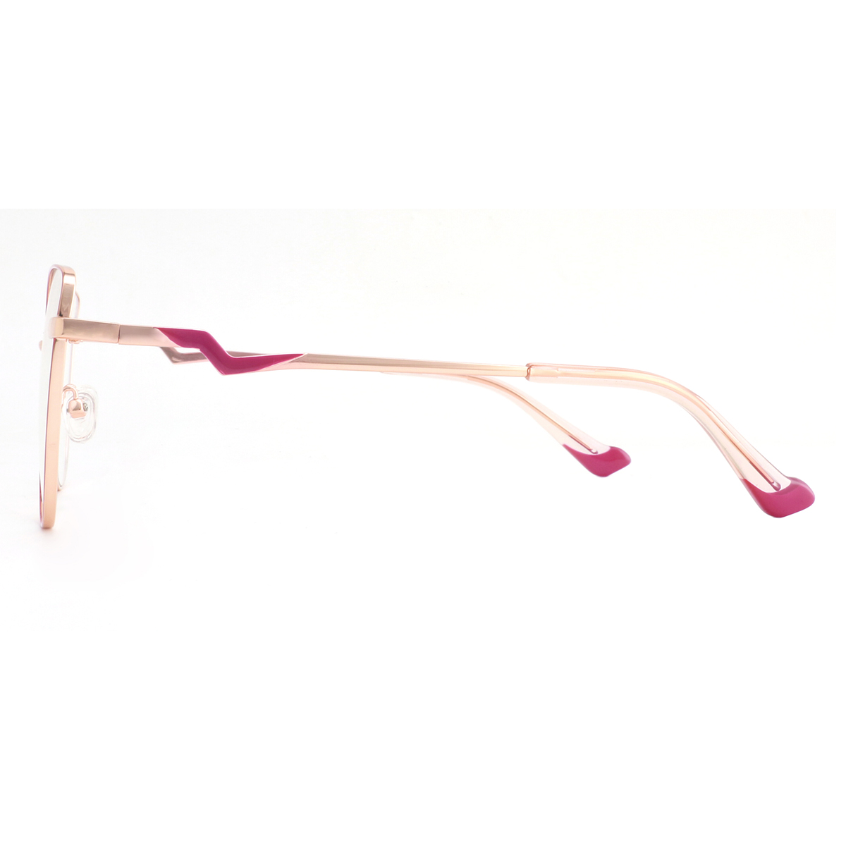 Alvina - Cat-eye Pink-Gold Glasses for Women - EFE
