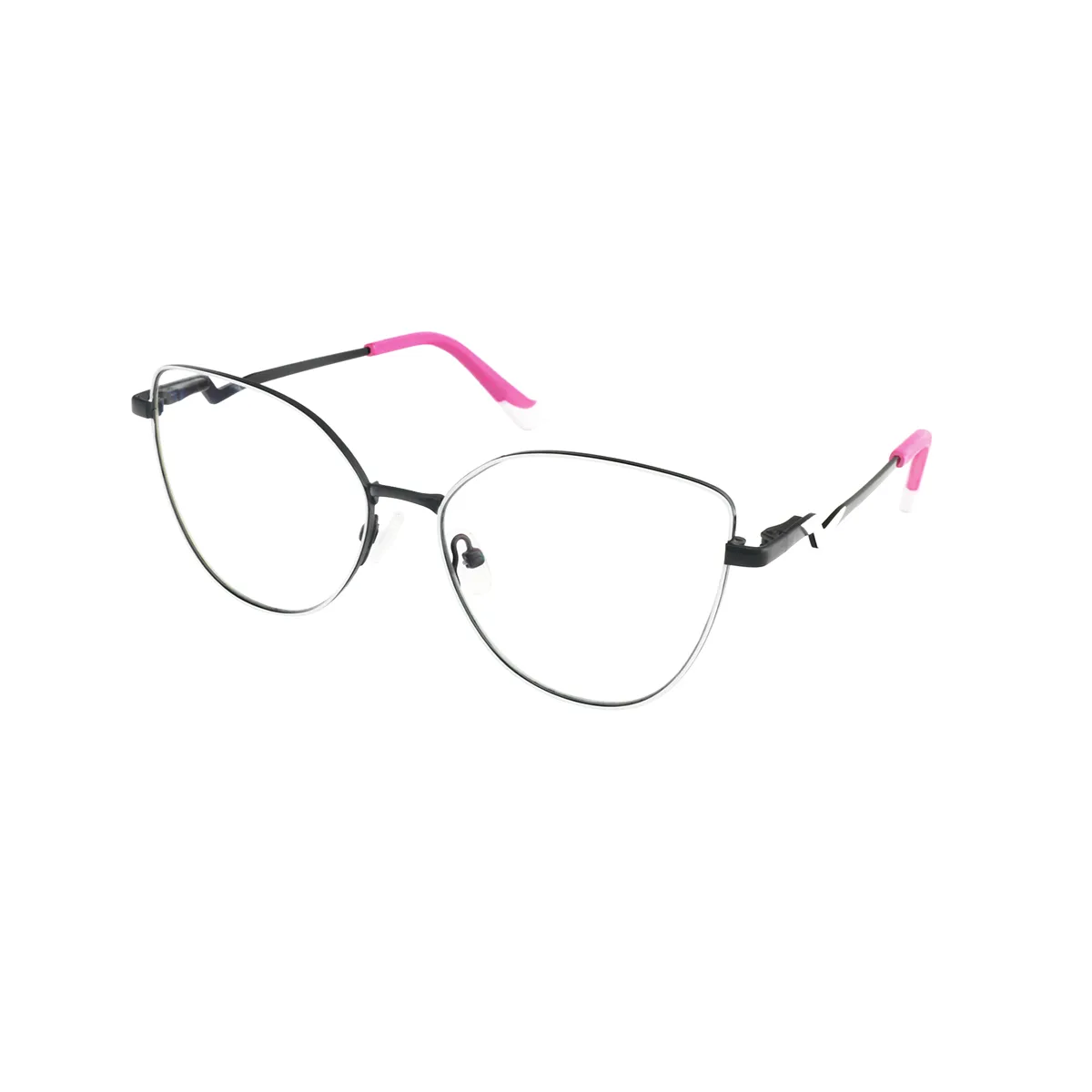Alvina - Cat-eye Clear-Black Glasses for Women