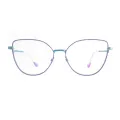 Alvina - Cat-eye Purple-Blue Glasses for Women