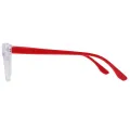 Timmons - Geometric Translucent/red Glasses for Women