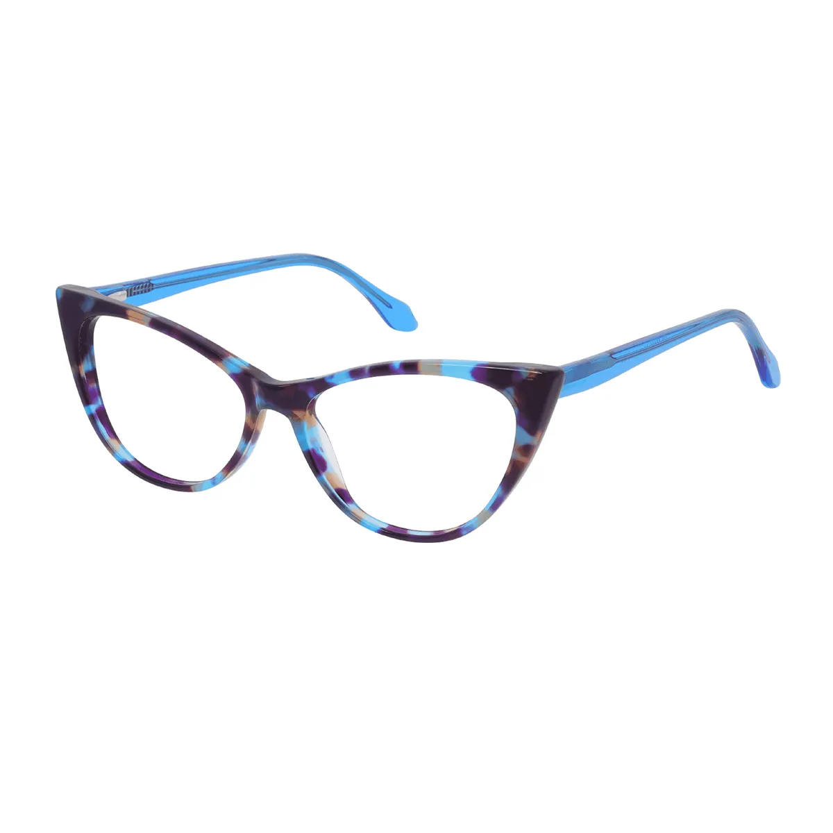 Fashion Cat-eye Tortoiseshell-Blue Glasses for Women