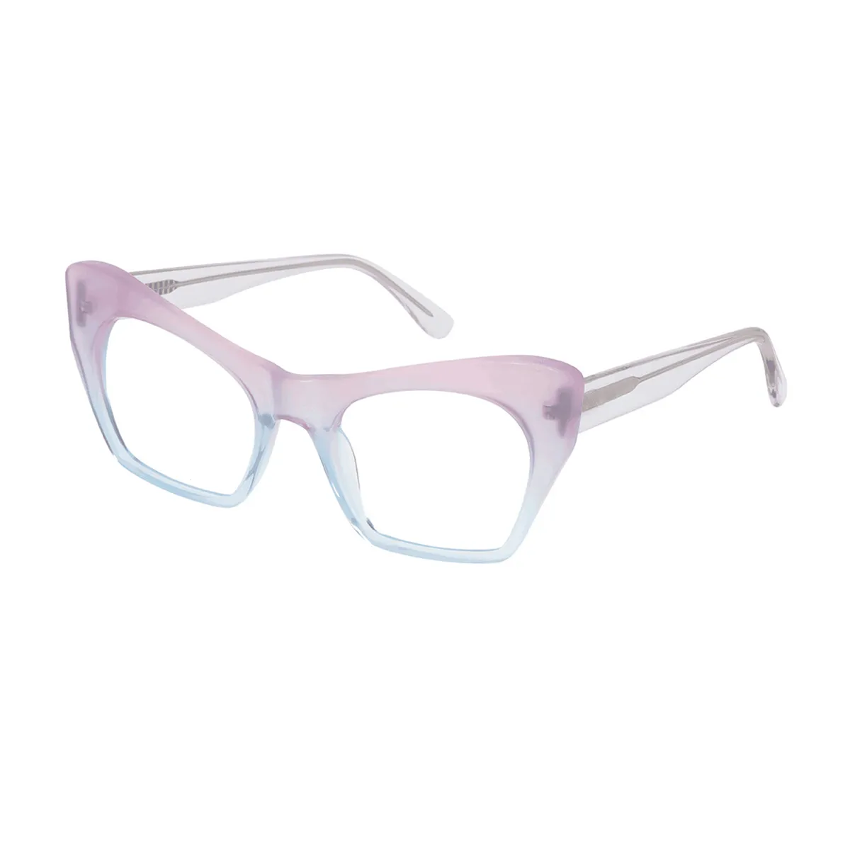 Jocelyn - Cat-eye Pink Glasses for Women - EFE