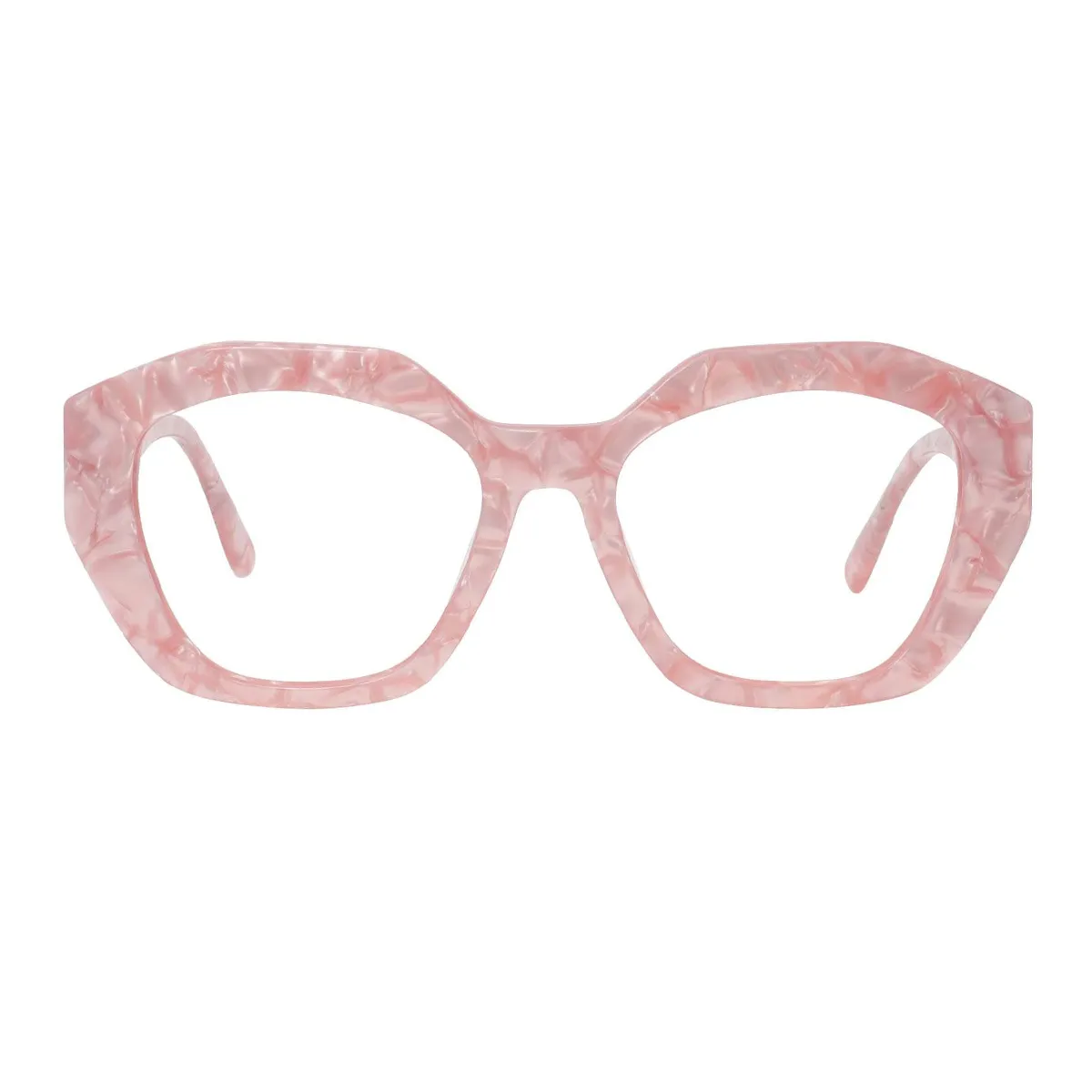 Fashion Geometric Pink  Eyeglasses for Women