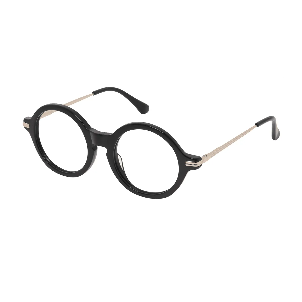 Classic Round Demi Eyeglasses for Women & Men