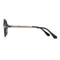 Bajer - Round Black Glasses for Men & Women
