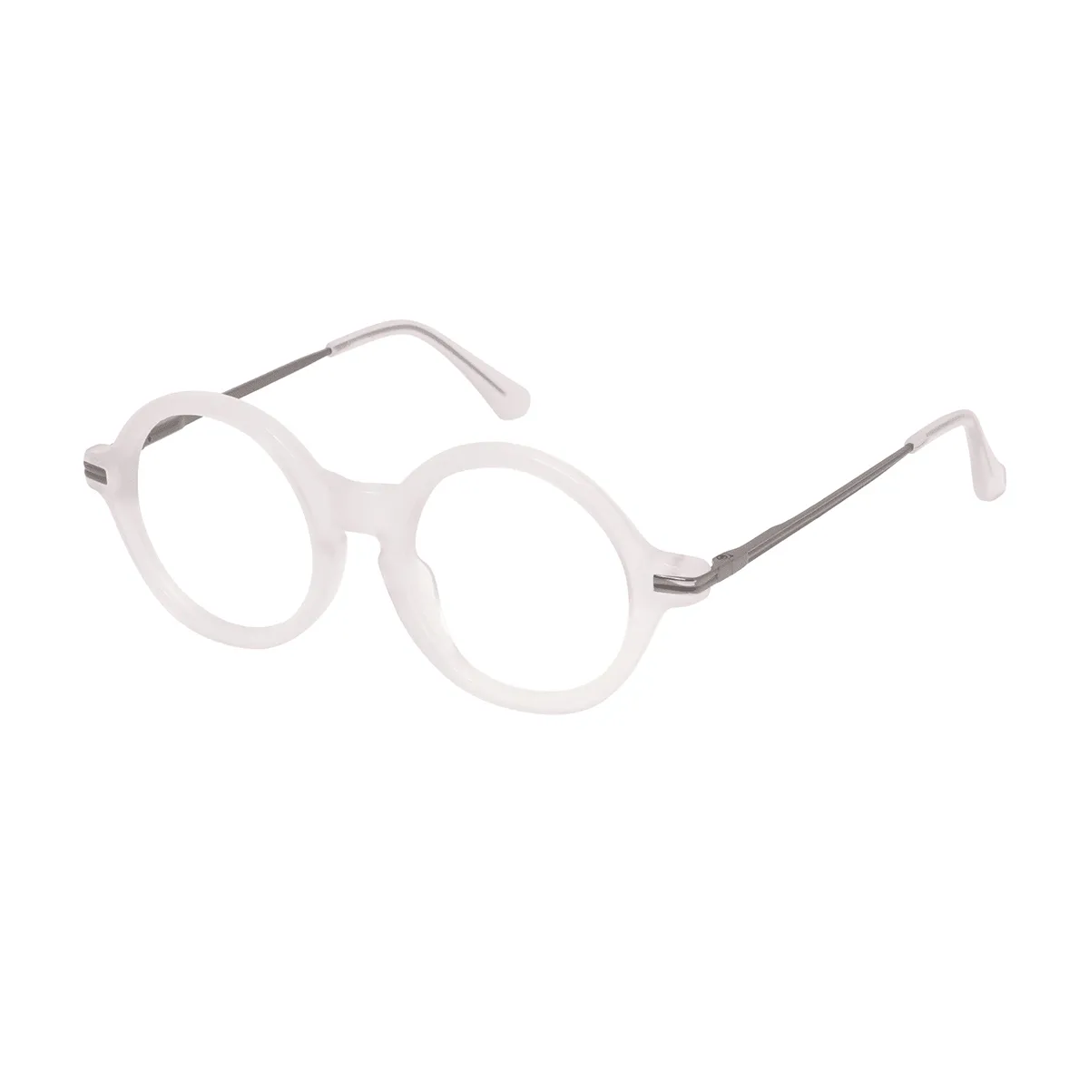 Bajer - Round Translucent Glasses for Men & Women - EFE