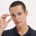 Nugent - Square Translucent Glasses for Men & Women