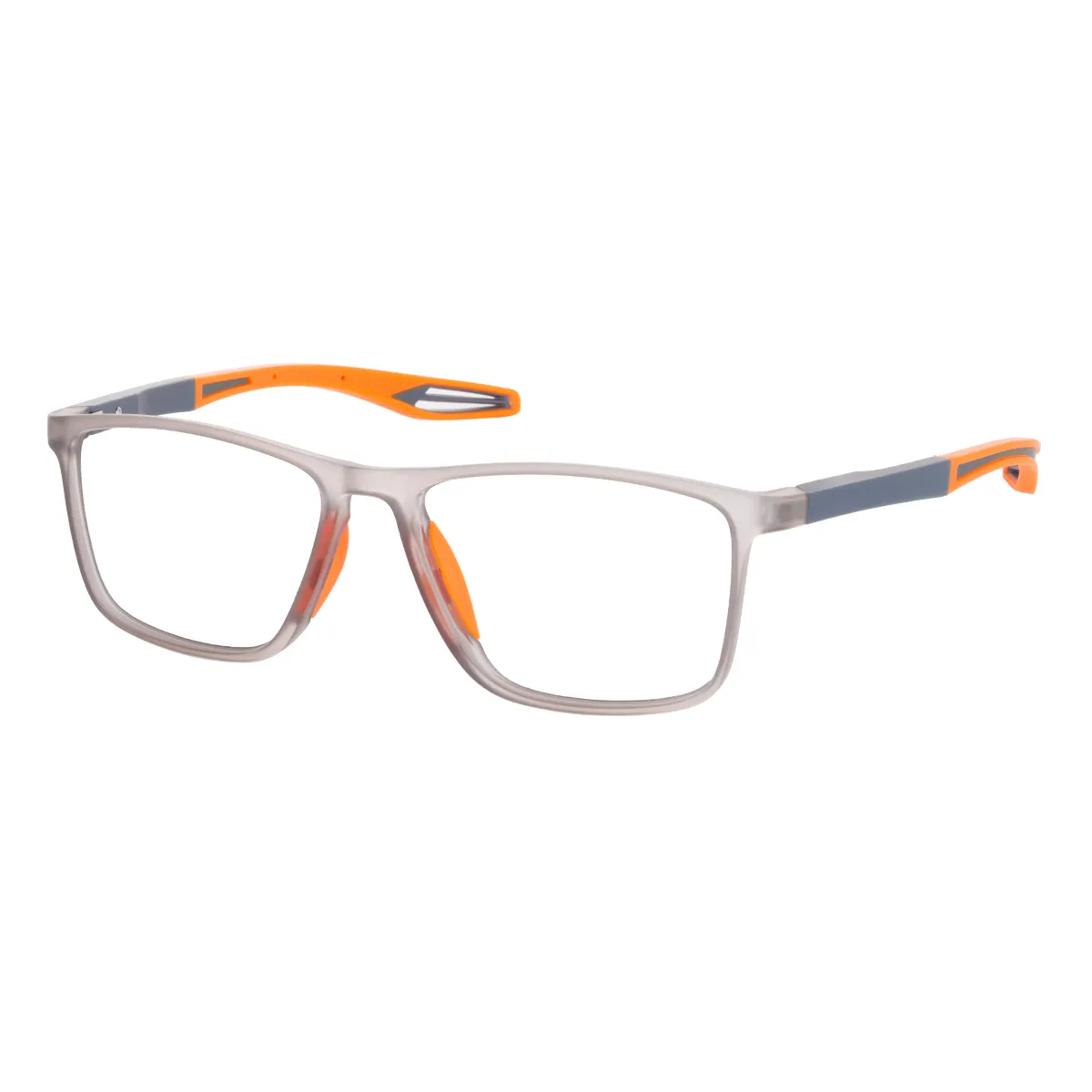 Nugent - Square Gray Glasses for Men & Women