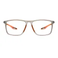 Nugent - Square Gray Glasses for Men & Women