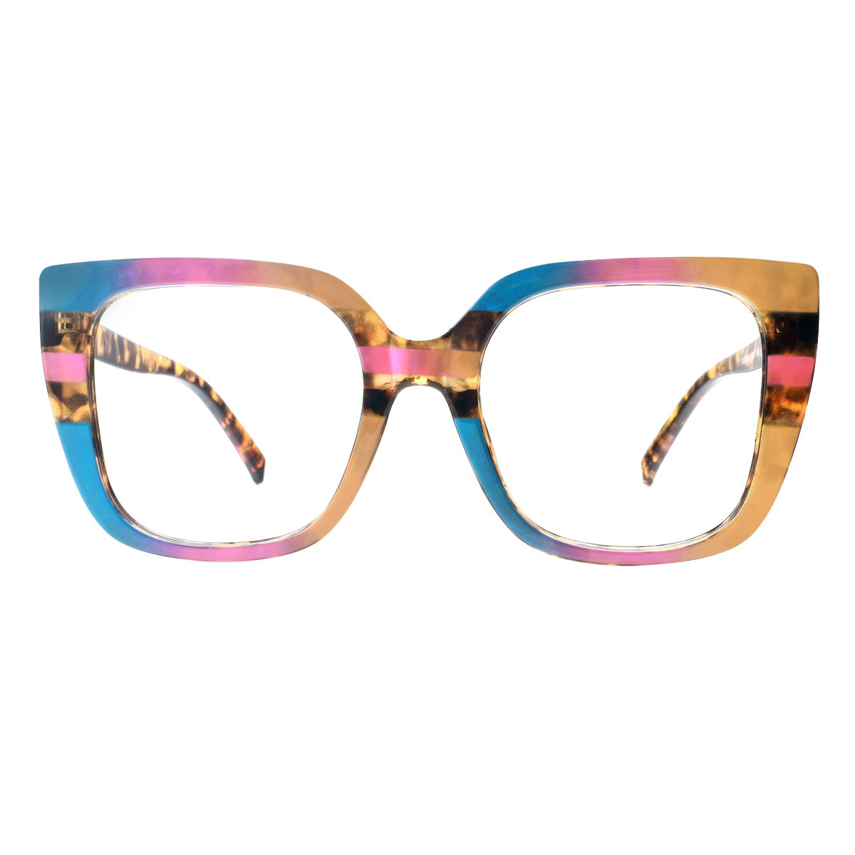square blue eyeglasses