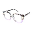 Delilah - Square Purple Glasses for Women