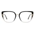 Olympia - Square Gray Glasses for Women