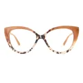 Leila - Cat-eye Brown Glasses for Women