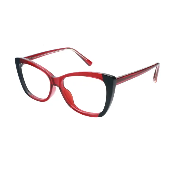 cat-eye wine eyeglasses